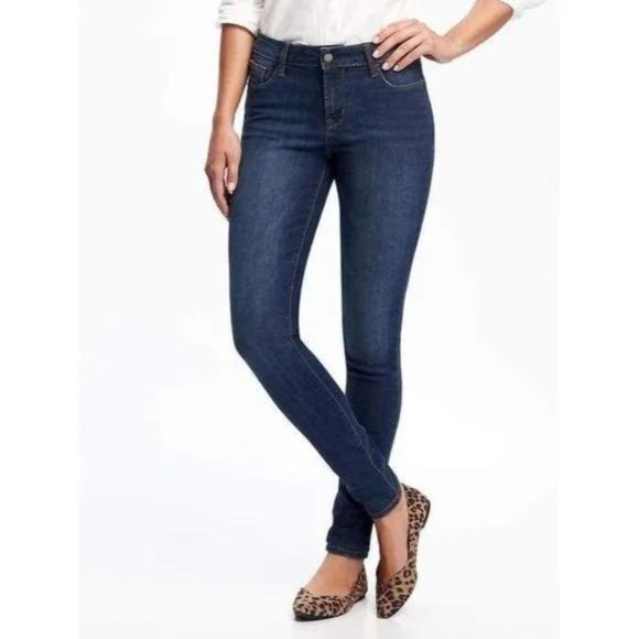 Old Navy Denim - Old Navy Rockstar MId Rise Super Skinny Jeans Blue